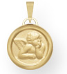 14k Yellow And White Gold My First Communion Boy Pendant
