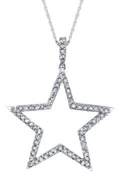 1/2 Carat Diamond Star Pendant