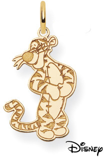 Tigger Pendant, 14K Solid Yellow Gold