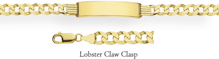 Curb ID Bracelet, 14K Gold (7mm)