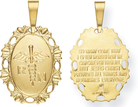 RN Pendant with Christian Inscription