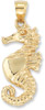 Seahorse Pendant in 14K Yellow Gold