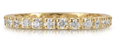 CZ Eternity Band, 14K Yellow Gold