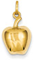 Apple Pendant, 14K Gold