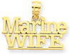 Marine Wife Pendant in 14K Gold