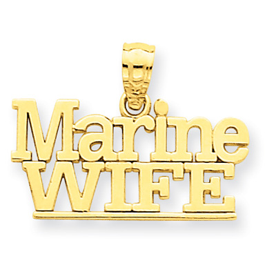 Marine Wife Pendant in 14K Gold