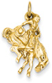 Bucking Bronco Rider, 14K Gold
