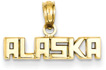 Alaska Jewelry Pendant in 14K Gold