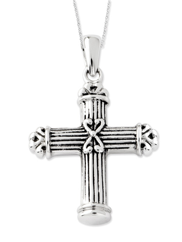 Antique Cross Remembrance Ash Holder Pendant