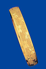 Swiss Cut Solid Bangle Bracelet (12mm)