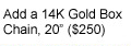 Add a 14K Solid Gold 20