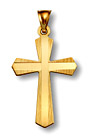 14K Gold Cross - Sword of God