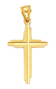14K Gold Cross Pendant