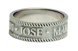 14K Gold Rope Design Personalized Wedding Band Ring