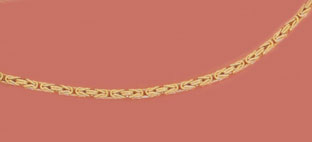 14K Gold 3mm Byzantine Chain