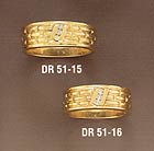 14K Solid Gold Diamond Wedding Bands