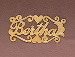 Custom Name Pendant - Bertha Design
