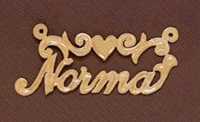 Custom Name Pendant - Norma Design