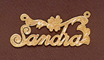 Custom Name Pendant - Sandra Design