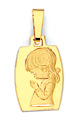 14K Gold Girl Child Pendant