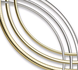 14K Gold Omega Necklace