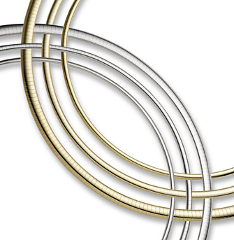 14K Gold Omega Necklace