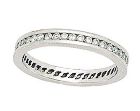 14K White Gold 1/2 Carat Eternity Channel Diamond Band Ring