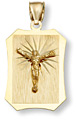 14K Gold Jesus Crucifix Pendant