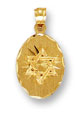 14K Gold Star of David Pendant