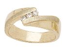 Brushed Women's Diamond Band