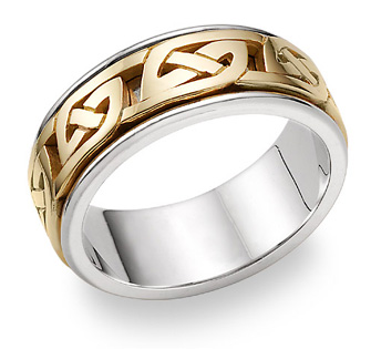 celtic love shield wedding ring