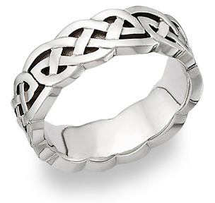 celtic braid mens wedding ring