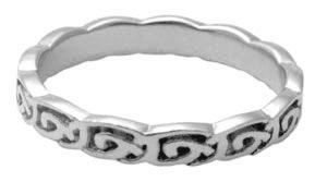 14K Gold 5mm Celtic Design Wedding Band Ring