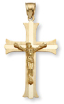 Crucifix Pendant - 14K Gold
