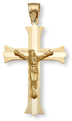 Crucifix Pendant - 14K Gold