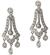 Diamond Chandelier Dangle Earrings - 14K White Gold