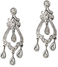 Diamond Chandelier Dangling Earrings 14K White Gold