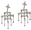 Diamond Chandelier Dangle Earrings - 14K White Gold