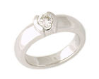 Half Bezel Solitaire 1/2 Carat Diamond Ring