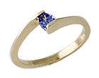 10K Gold Tanzanite and Gold Ballerina Ring