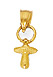 Baby Pacifier Pendant, 14K Gold