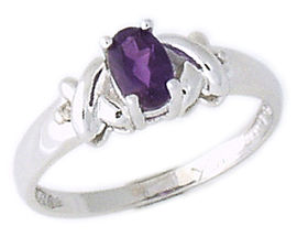 Diamond and Amethyst Ring