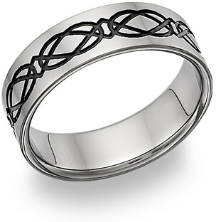 Celtic design wedding rings