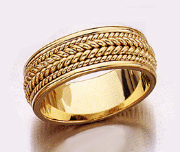 Design Wedding Band Ring - 14K Gold