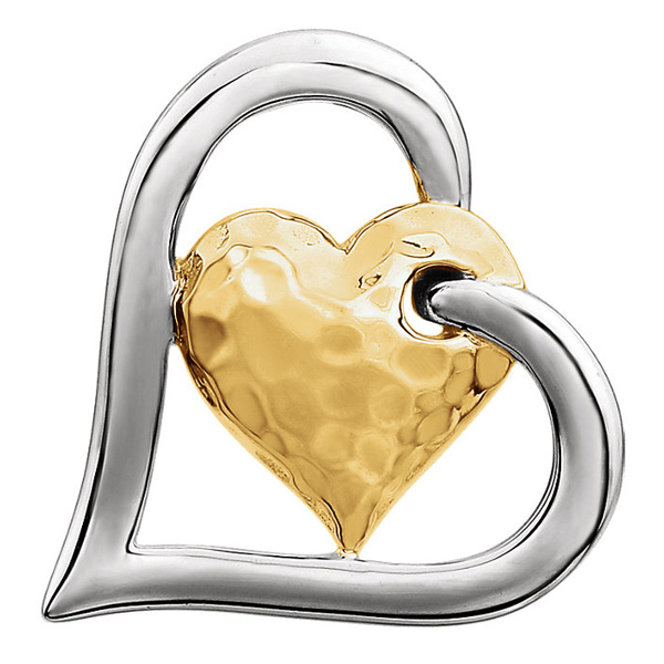 New Two-Tone Heart Jewelry