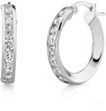 CZ Hoop Earrings, 3/4