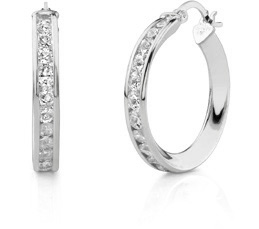 CZ Hoop Earrings, 1