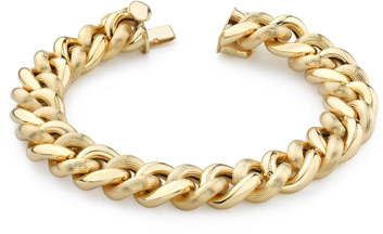 Tuscany Design Women's Link Bracelet, 14K Yellow Gold