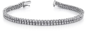 3.70 Carat Two Row Diamond Tennis Bracelet