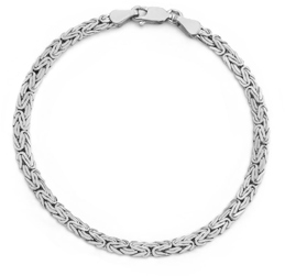 Byzantine Bracelet, 14K White Gold